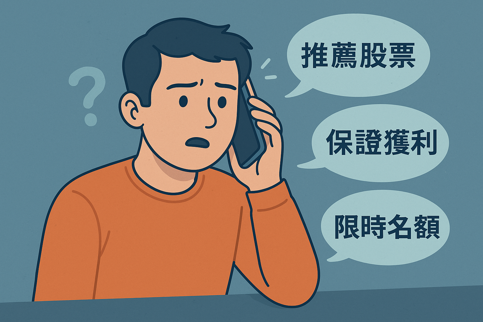 推薦未上市股票像是詐騙電話